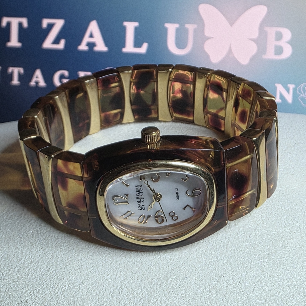 Joan Rivers Collection Tortoise Shell Watch - Picture 5 of 10